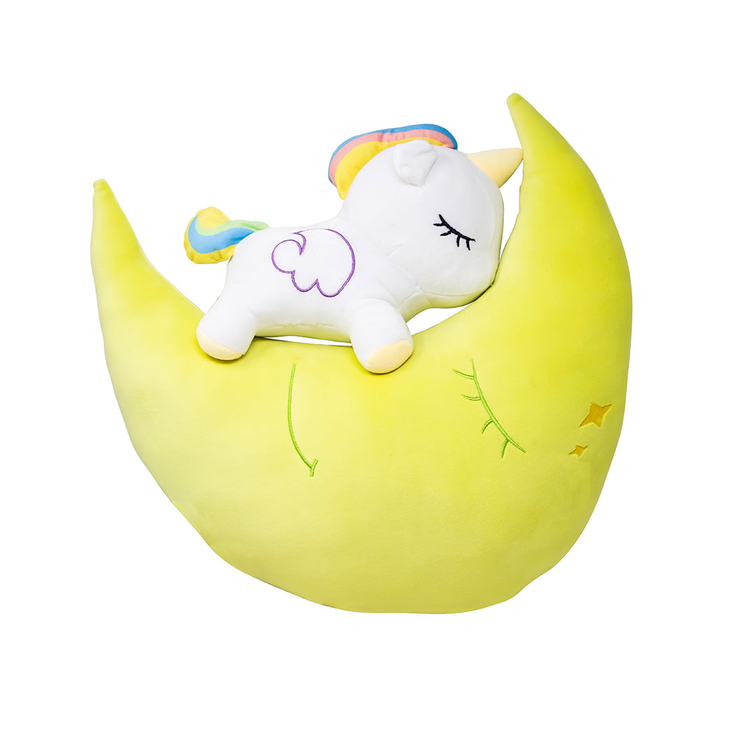 Peluche Luna Verde Mágica con Unicornio