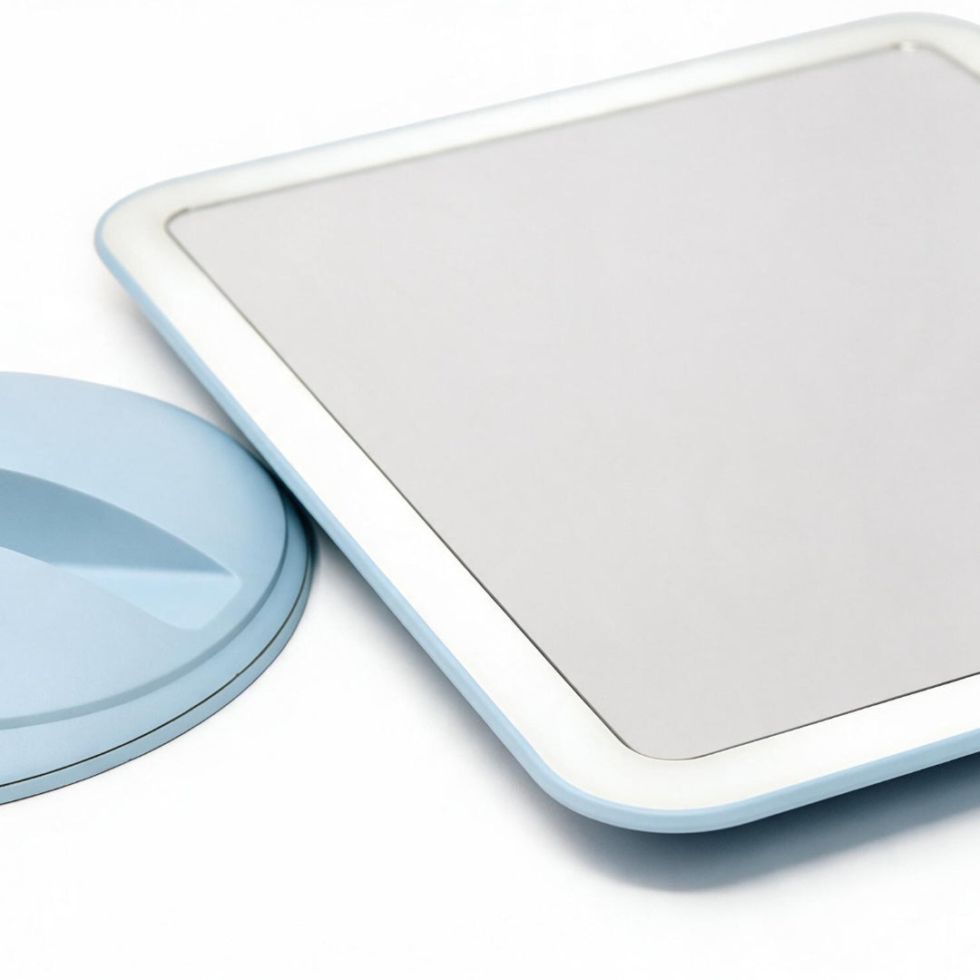 Espejo de Maquillaje de Mesa con Luz LED y Botón Táctil