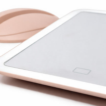 Espejo de Maquillaje de Mesa con Luz LED y Botón Táctil