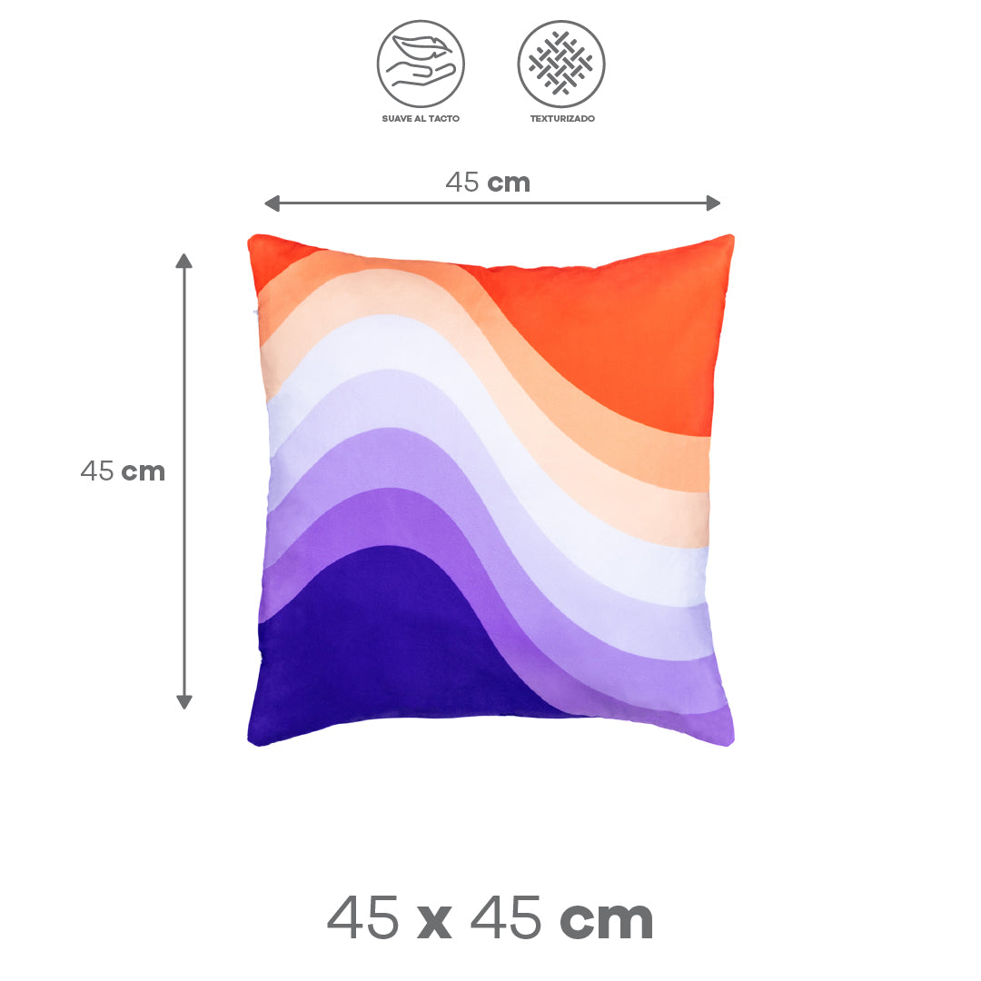 Funda de Cojín con Diseño Abstracto 