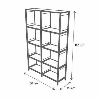 Organizador de 8 Compartimientos para Hogar - 5 Niveles Rosa