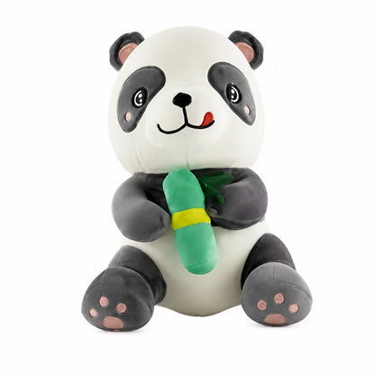 Muñeco Suave de Peluche - Panda con Bambú