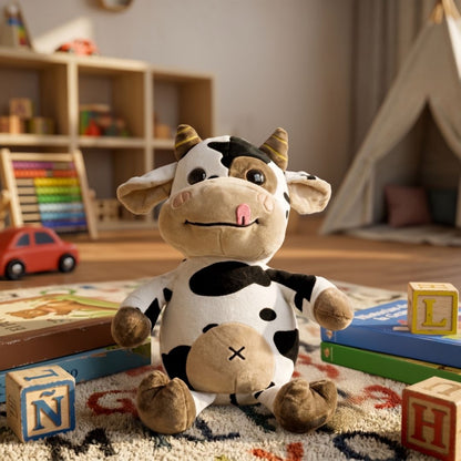 Muñeco Suave de Peluche - Diseño Vaca