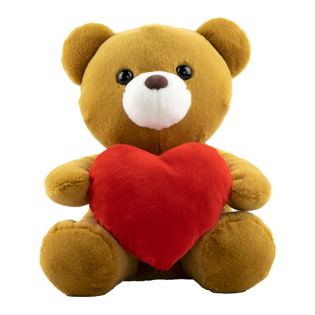 Muñeco de Peluche - Oso Café con Corazón