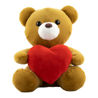 Muñeco de Peluche - Oso Café con Corazón