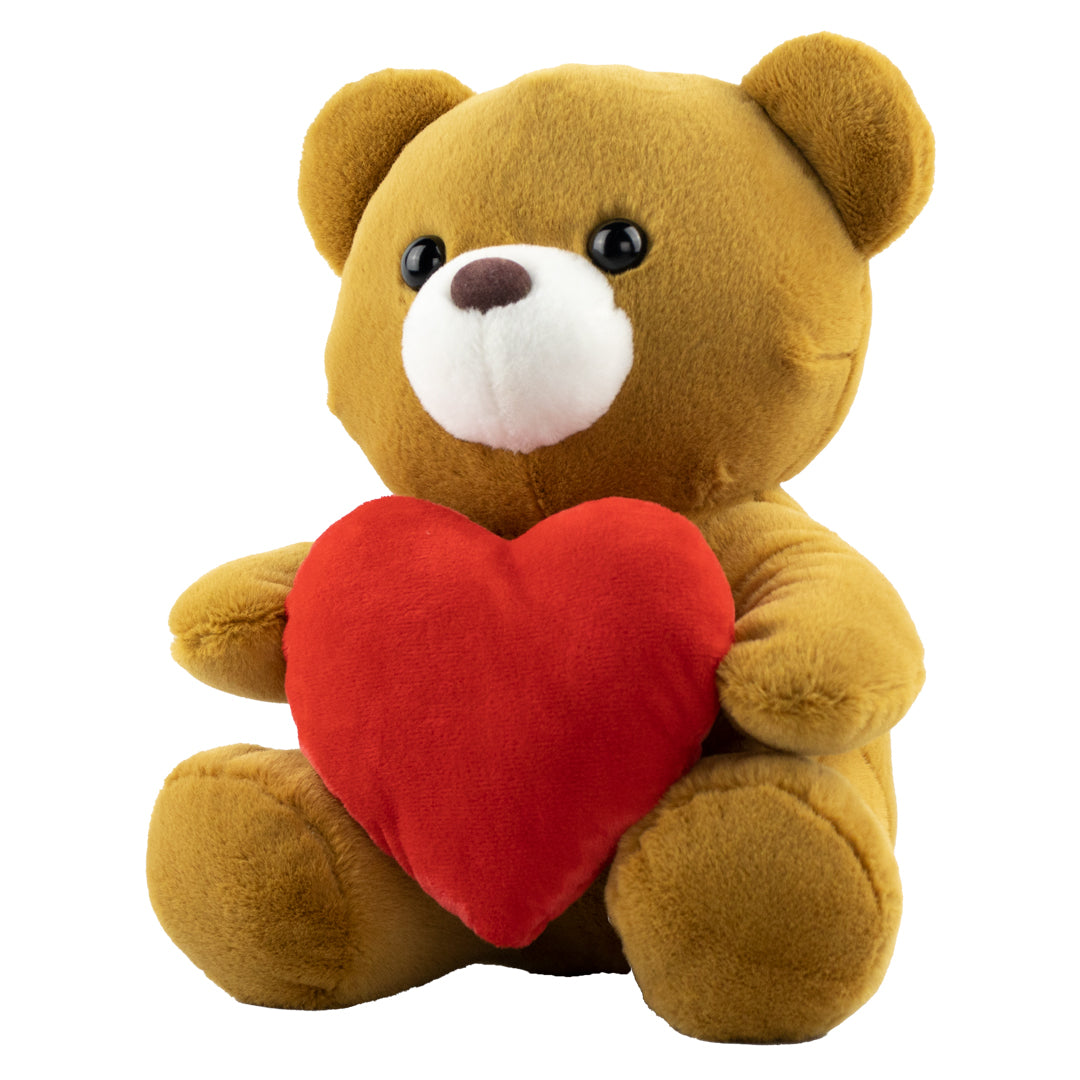 Muñeco de Peluche - Oso Café con Corazón