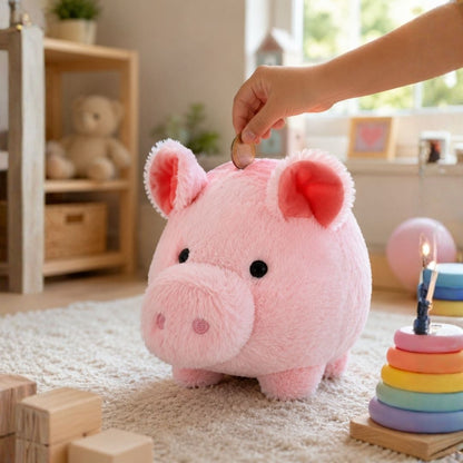 Alcancía de Peluche en Forma de Animal para Niños 30 cm