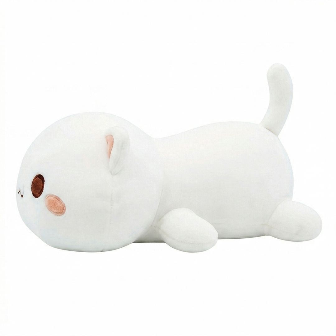 Muñecos de Peluche - Gato Acostado Blanco