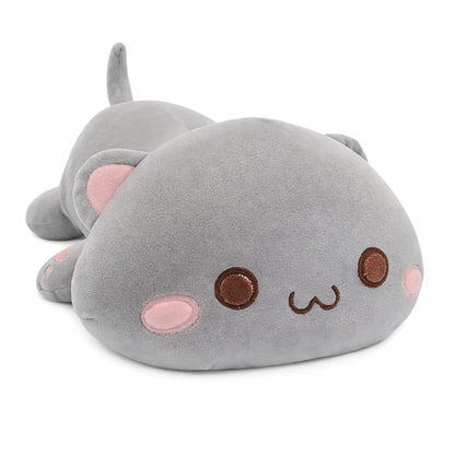 Muñeco de Peluche - Gato Acostado Gris