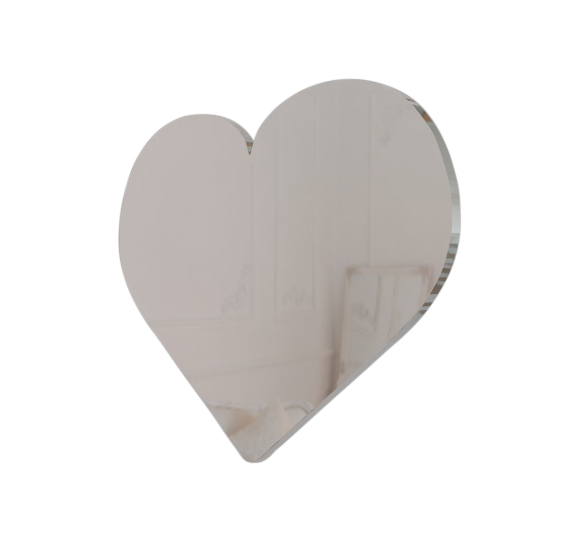 Espejo de Cristal Adhesivo Corazón