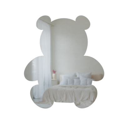 Espejo de Cristal Adhesivo con Forma de Oso