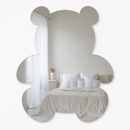 Sticker tipo Espejo de Cristal Adhesivo con Forma de Oso
