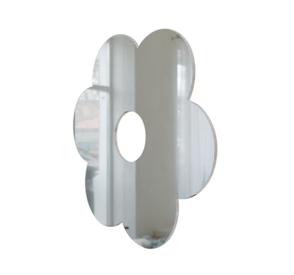 Espejo de Cristal Adhesivo en Forma de Flor