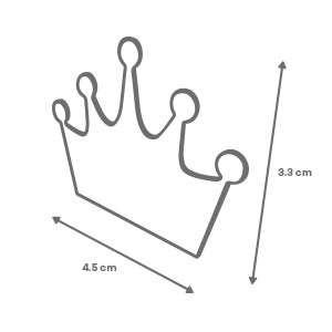 Espejo de Cristal Adhesivo en Forma de Corona