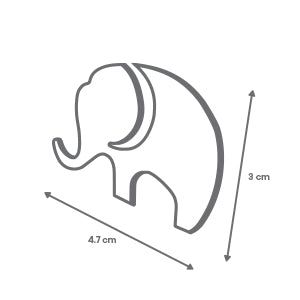 Espejo de Cristal Adhesivo con Forma de Elefante