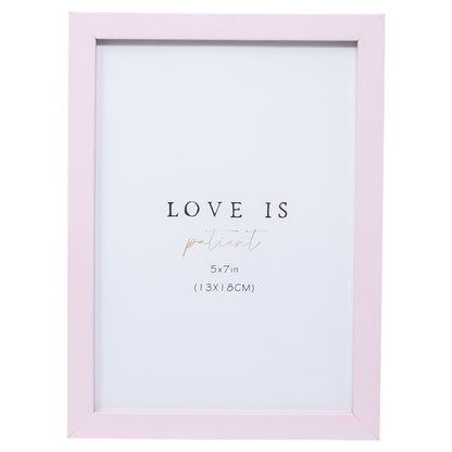 Juego de Portarretratos Minimalistas Múltiple Gris y Rosa