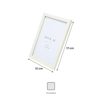 Juego de Portarretratos Minimalistas Múltiple Gris y Crema