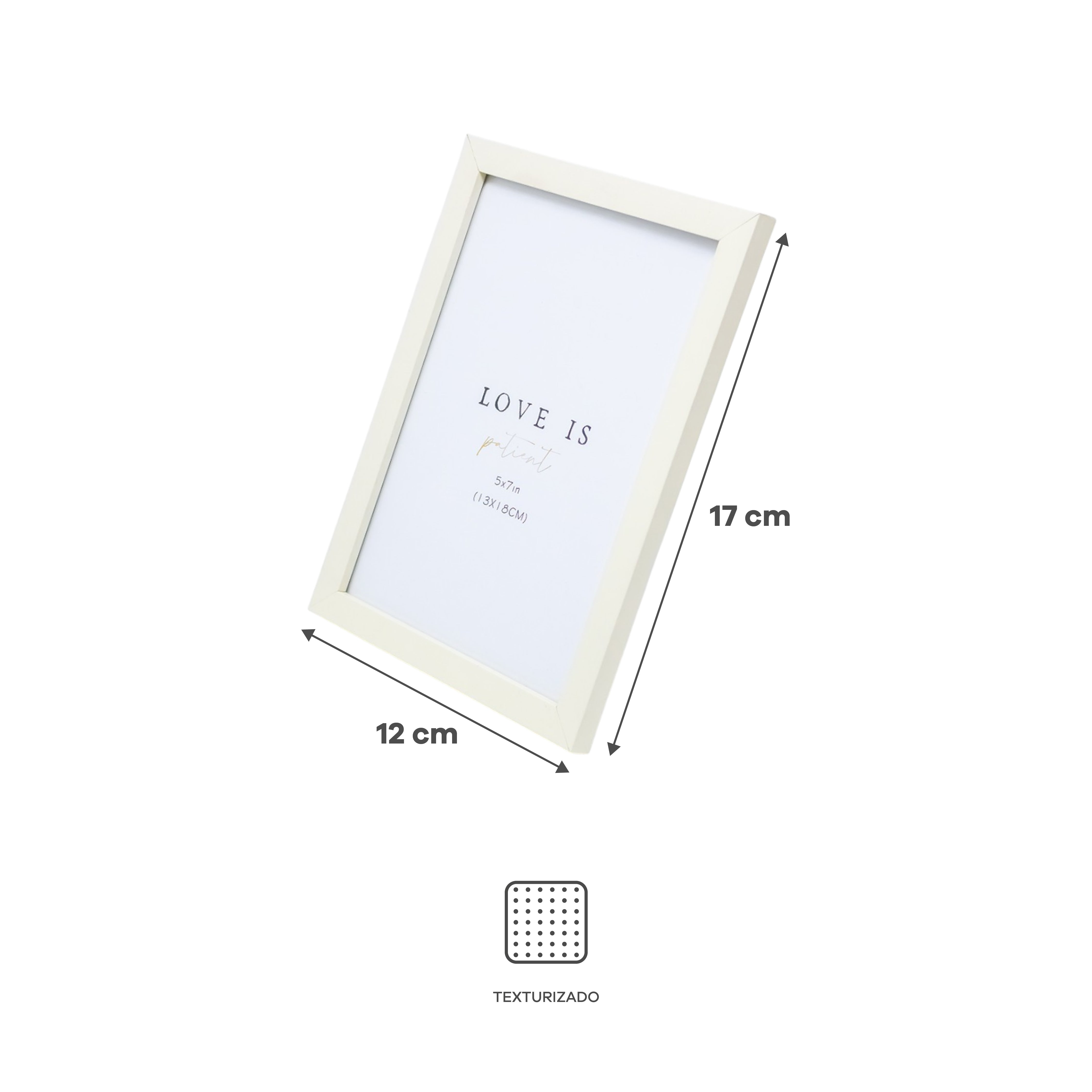 Juego de Portarretratos Minimalistas Múltiple Gris y Crema