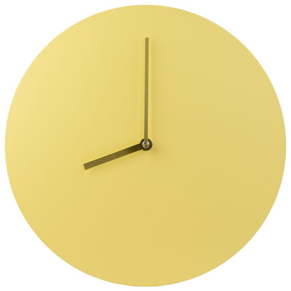 Reloj Pared Amarillo Minimalista