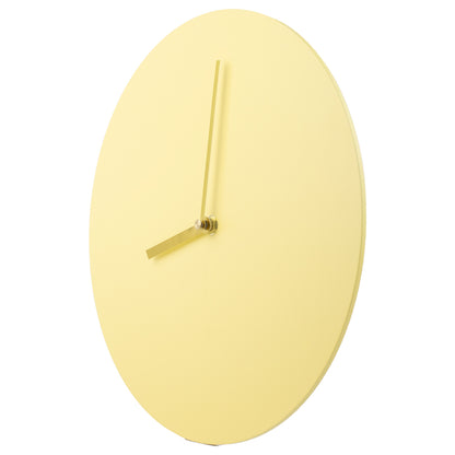 Reloj Pared Amarillo Minimalista