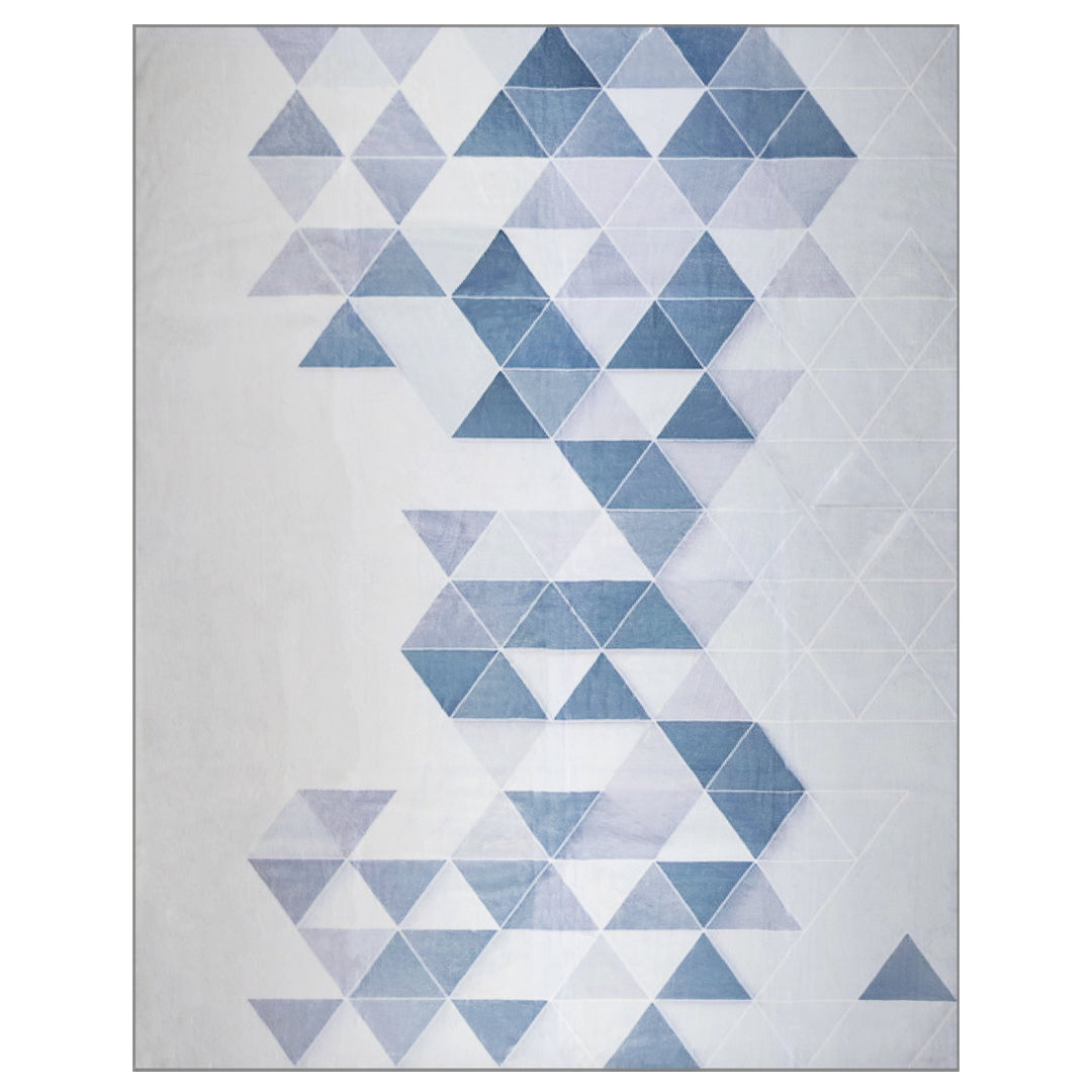 Tapete Rectangular Casimir Azul Blanco - 200 x 160 cm