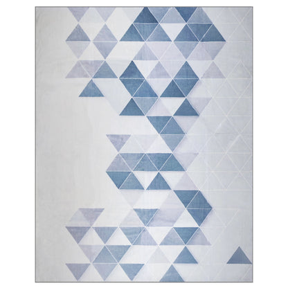 Tapete Rectangular Casimir Azul Blanco - 200 x 160 cm