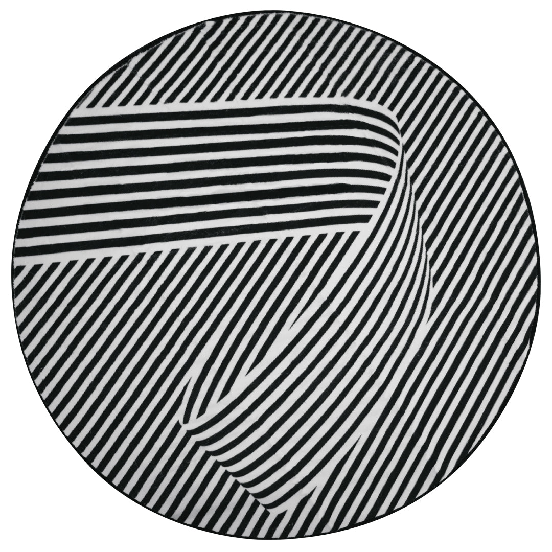 Tapete Circular Casimir Gris - 160 cm