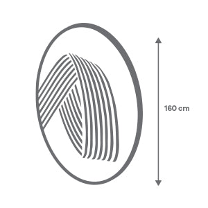 Tapete Circular Casimir Gris - 160 cm