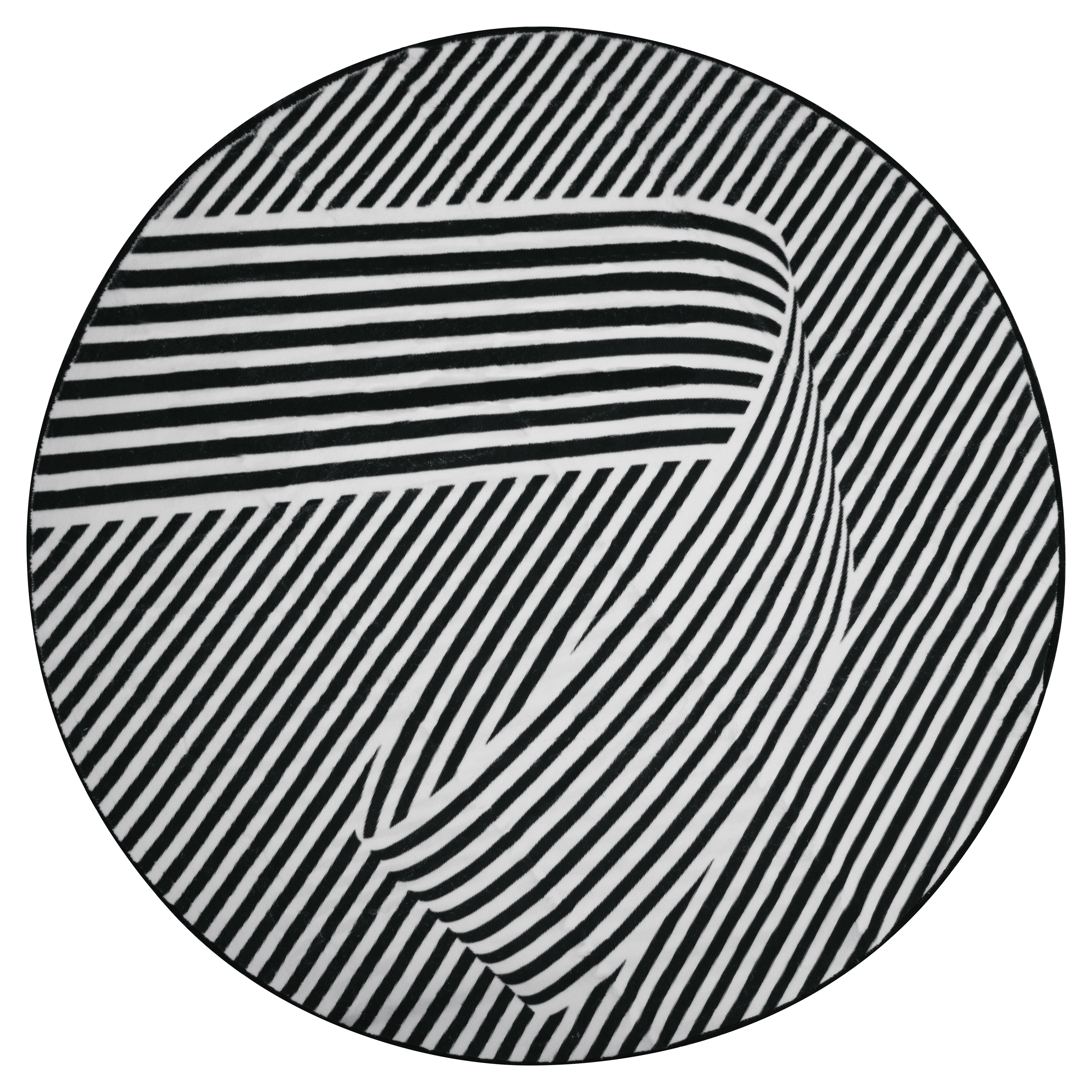 Tapete Circular Casimir Gris - 120 cm