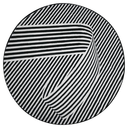 Tapete Circular Casimir Gris - 120 cm