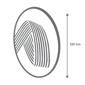 Tapete Circular Casimir Gris - 120 cm