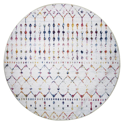 Tapete Circular Boho Chic Multicolor - 120 cm