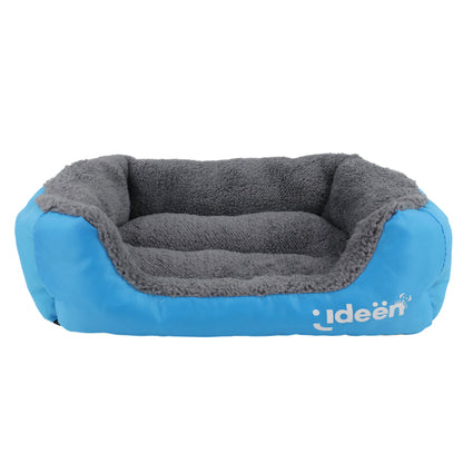 Cama para Mascota Azul y Gris - Grande