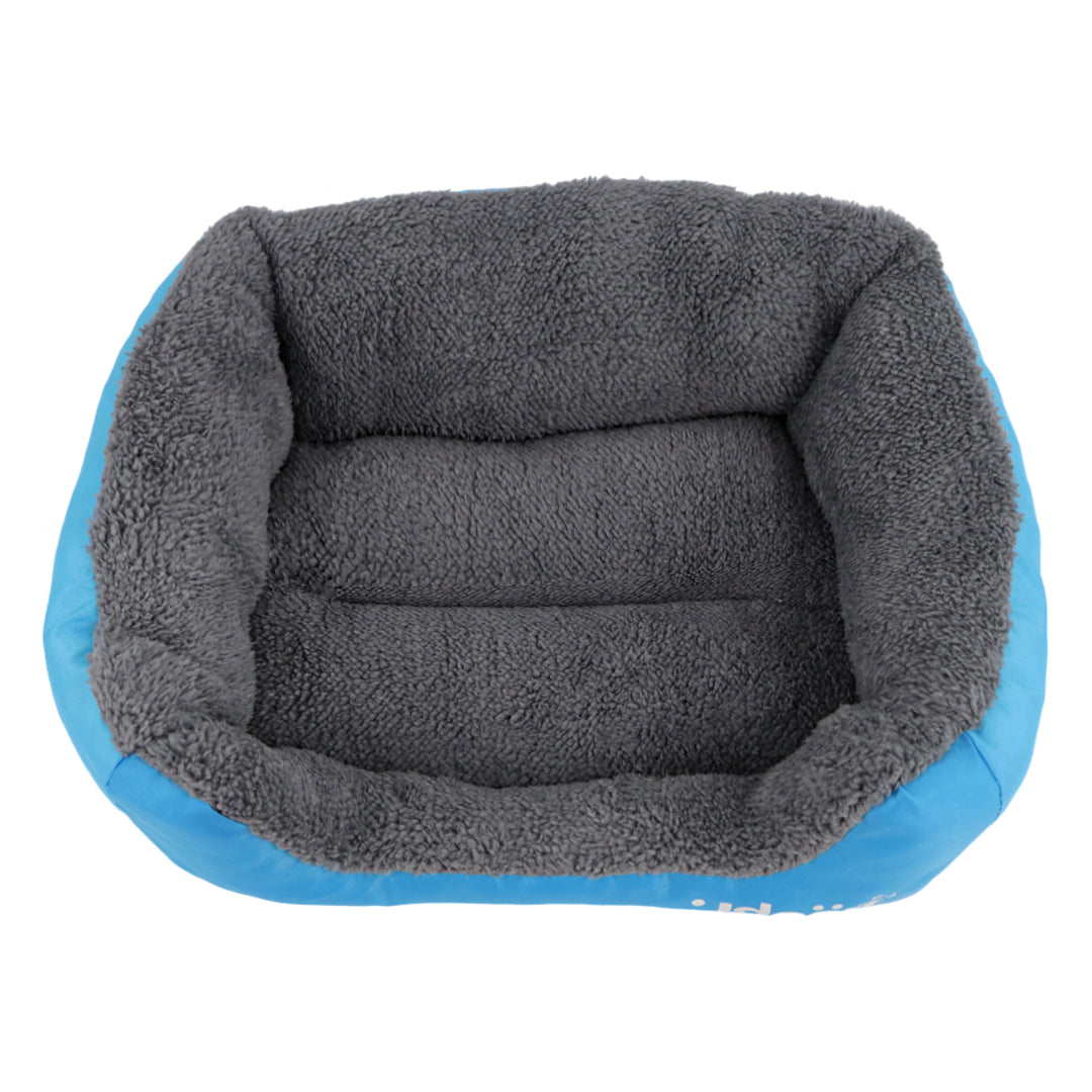 Cama para Mascota Azul y Gris - Grande