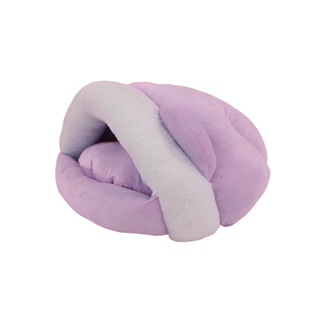 Cama Cueva para Gatos Color Lila - Mediana