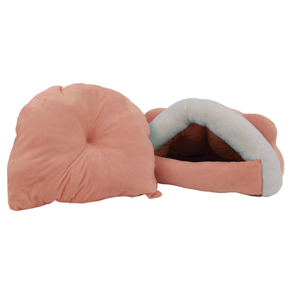 Cama Cueva para Gatos Color Café Claro- Mediana