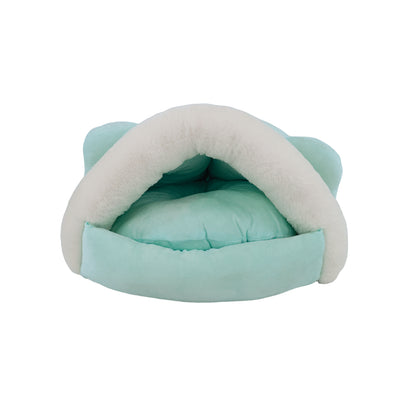 Cama Cueva para Gatos Color Verde - Mediana