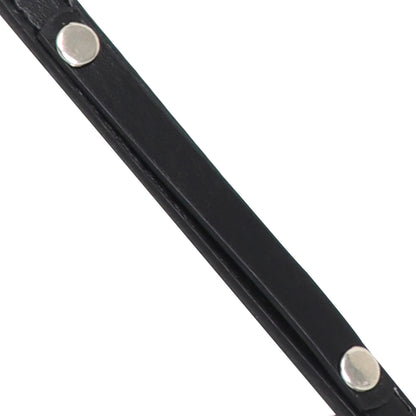 Collar para Mascota - Cuero Negro con Estoperoles 30 cm
