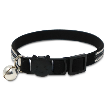 Collar de Gato con Cascabel y Hebilla de Seguridad - 30 cm