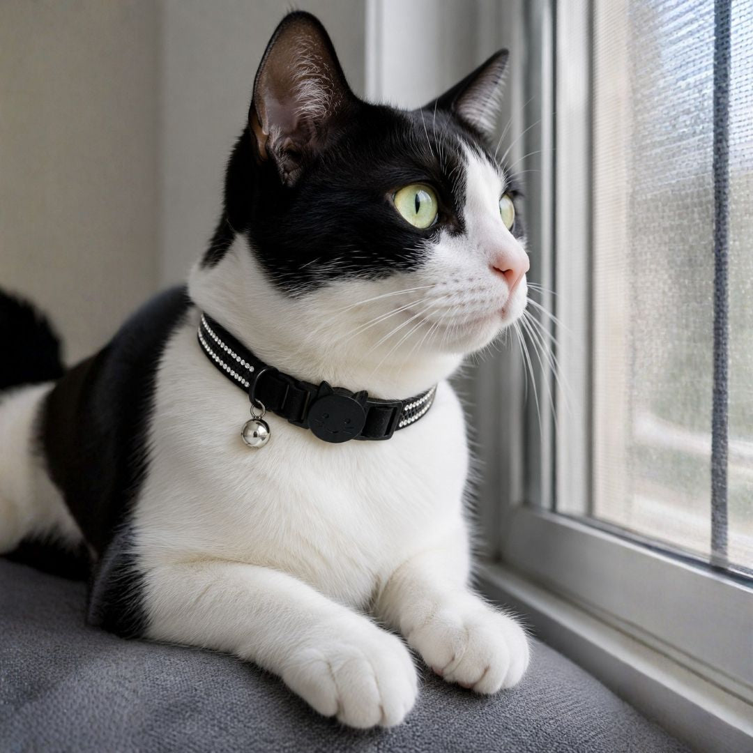 Collar de Gato con Cascabel y Hebilla de Seguridad - 30 cm