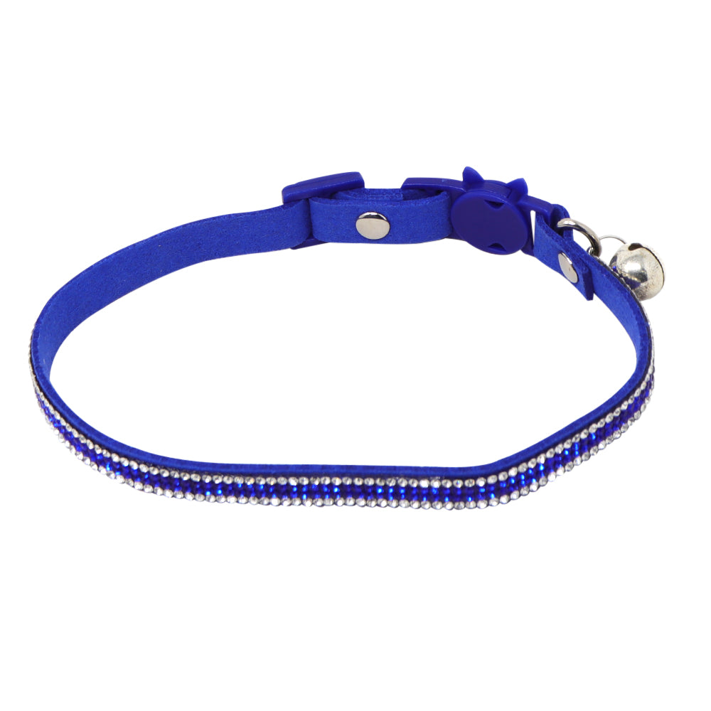 Collar para Mascota Azul con Cascabel - 26 cm