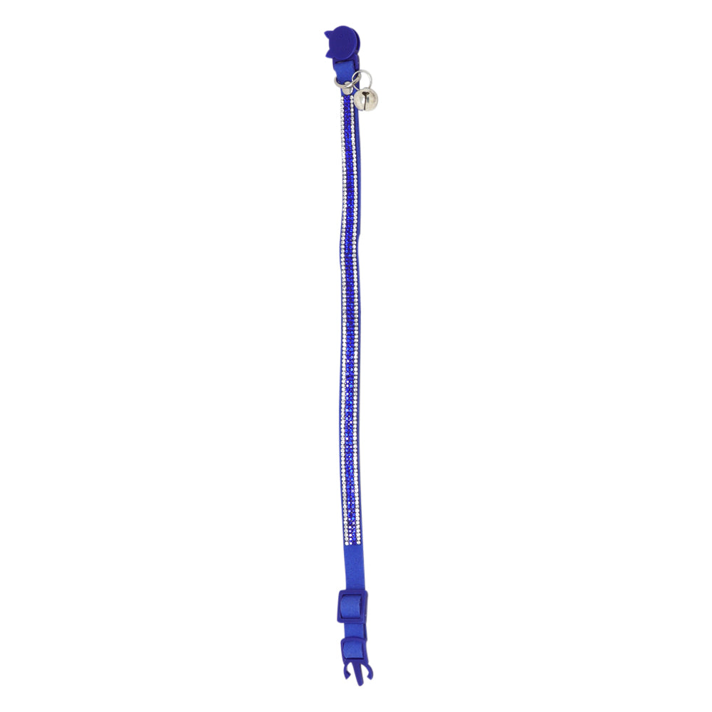 Collar para Mascota Azul con Cascabel - 26 cm