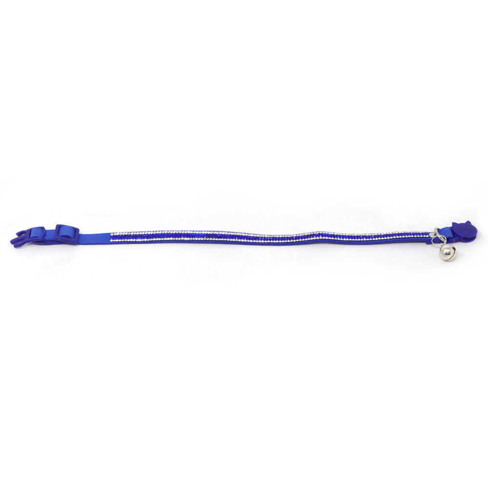 Collar para Mascota Azul con Cascabel - 26 cm