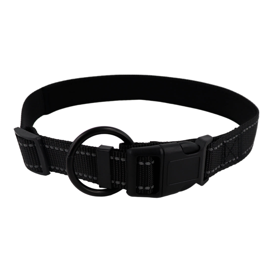 Collar para Mascota Reflejante Negro - 65 cm