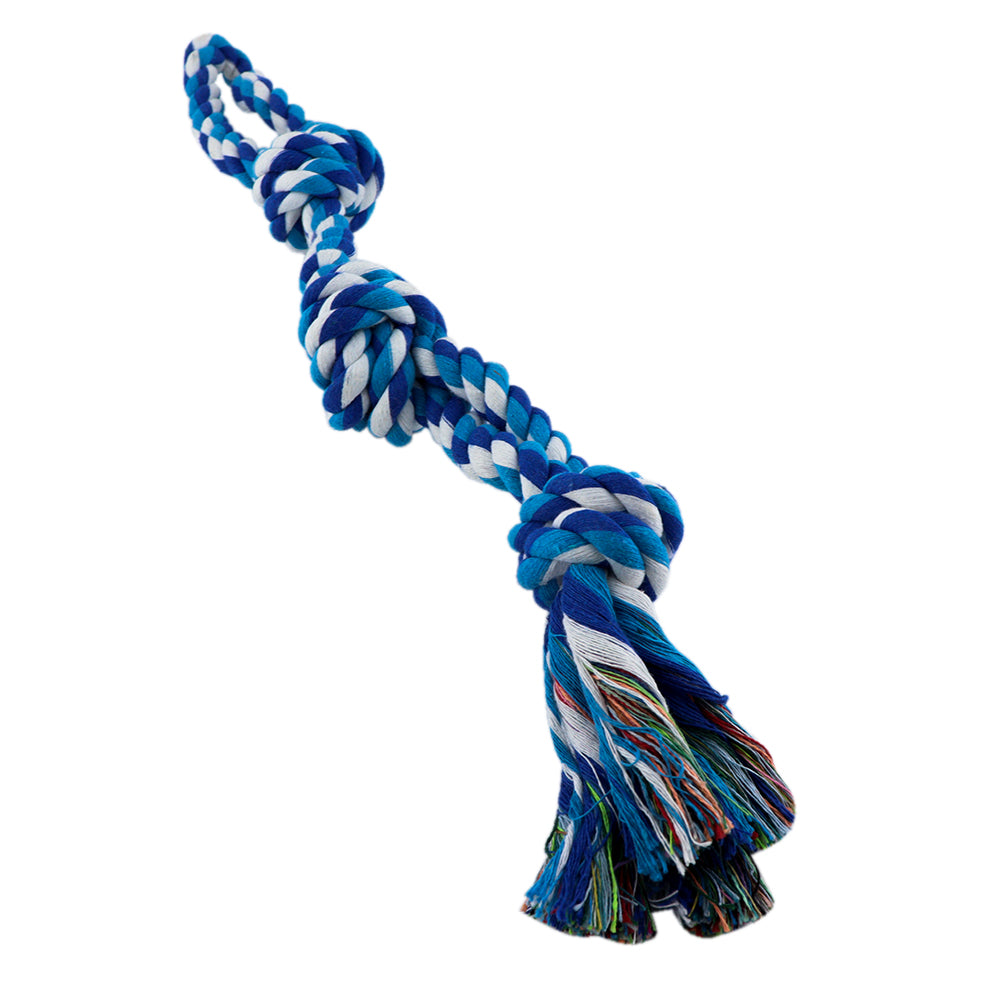 Juguete de Cuerda Trenzada para Mascotas - Azul