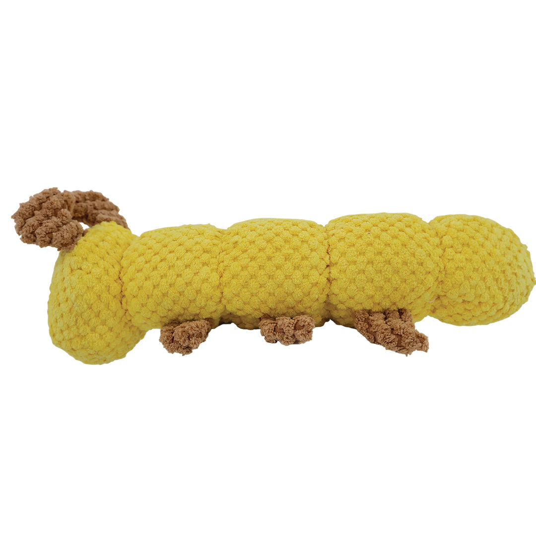 Peluche de Oruga para Mascota - Con Válvula de Sonido