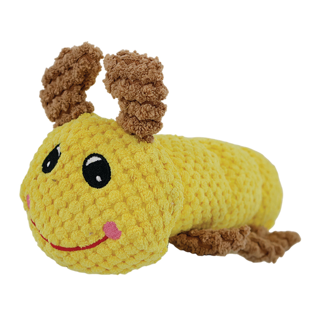 Peluche de Oruga para Mascota - Con Válvula de Sonido