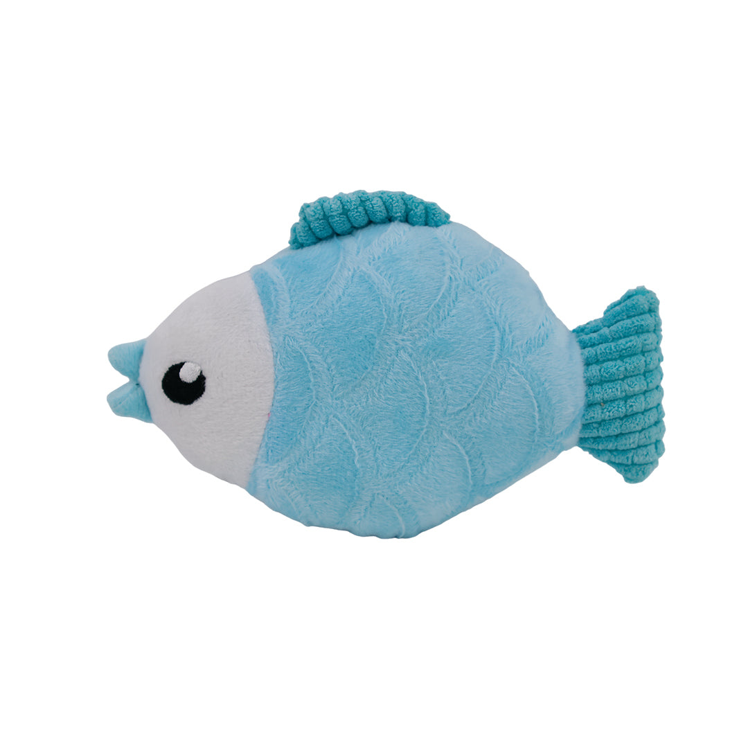 Peluche para Mascota Pez Azul - Válvula de Sonido