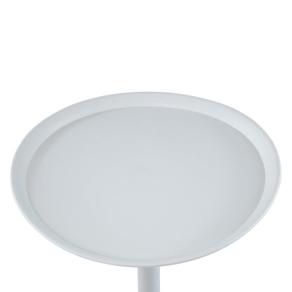 Mesa Auxiliar Redonda “Tulipán” - Color Blanco