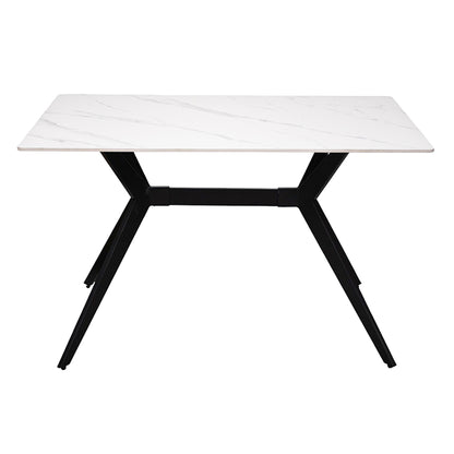 Escritorio Color Blanco con Negro (120 x 70 x 75 cm)